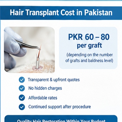 Hybrid Hair Transplant Cost in Pakistan