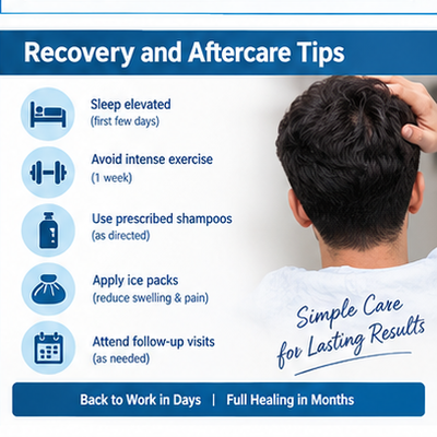 Hybrid Hair Transplant Recovery and Aftercare